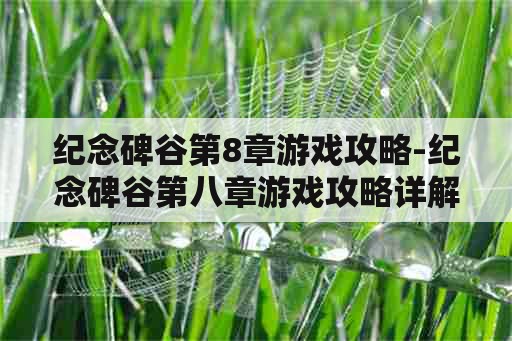纪念碑谷第8章游戏攻略-纪念碑谷第八章游戏攻略详解 纪念碑谷第8章游戏攻略-纪念碑谷第八章游戏攻略详解