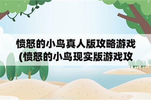 愤怒的小鸟真人版攻略游戏(愤怒的小鸟现实版游戏攻略)