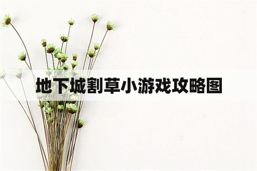 地下城割草小游戏攻略图