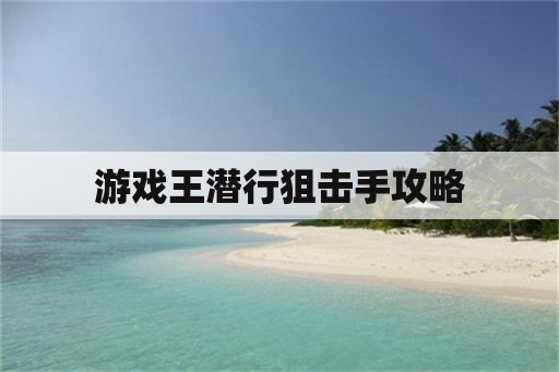 游戏王潜行狙击手攻略