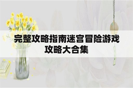 完整攻略指南迷宫冒险游戏攻略大合集