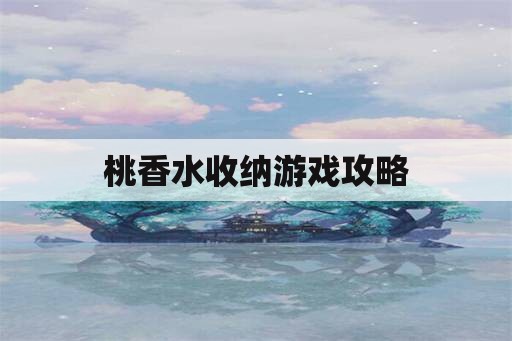 桃香水收纳游戏攻略