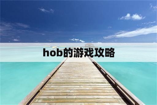 hob的游戏攻略