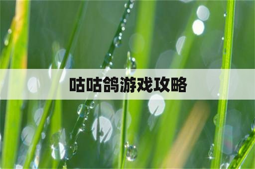 咕咕鸽游戏攻略