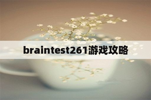 braintest261游戏攻略