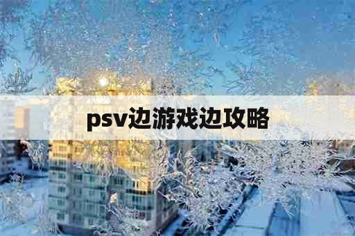 psv边游戏边攻略