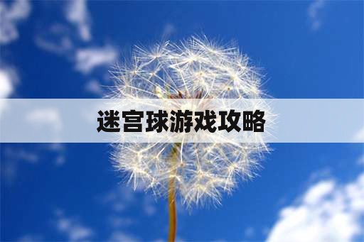 迷宫球游戏攻略