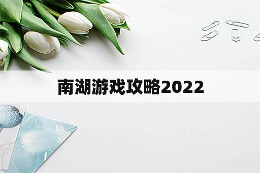 南湖游戏攻略2022 南湖游戏攻略2022
