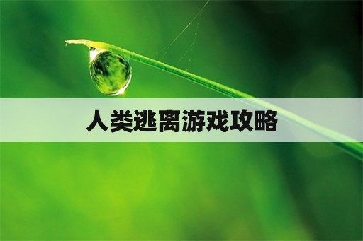 人类逃离游戏攻略