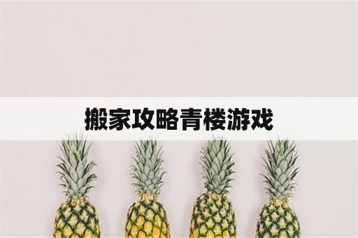 搬家攻略青楼游戏