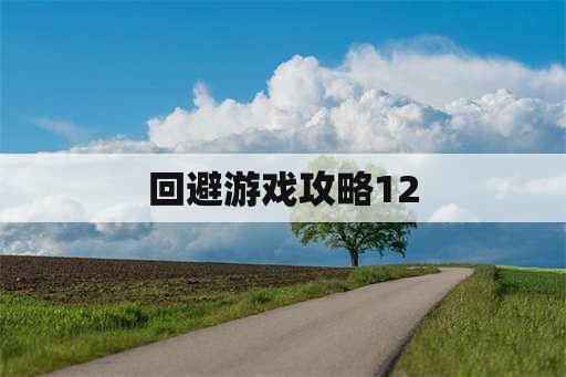 回避游戏攻略12