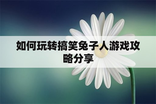 如何玩转搞笑兔子人游戏攻略分享