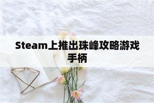 Steam上推出珠峰攻略游戏手柄