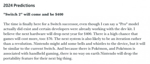 分析师:任天堂Switch2将今年问世售价或涨至399美元