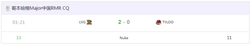 csgo中国区RMR封闭预选最新战报中国LVG率先晋级亚洲RMR