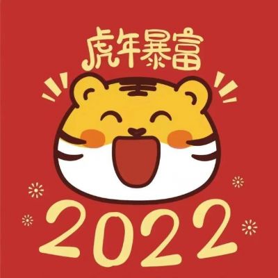 2022春节新款红色系虎年头像多少岁不重要岁岁平安才重要