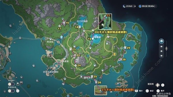 原神4.2限时挑战路线图分享4.2限时挑战任务怎么快速完成
