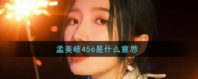 孟美岐456是什么意思