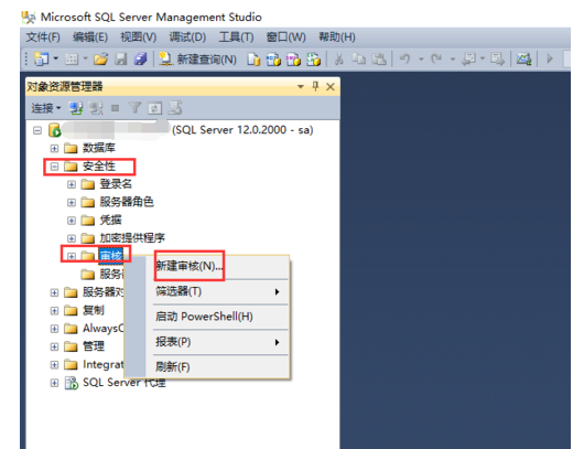 sqlserver使用审计配置的详细操作