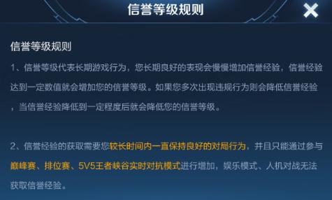 王者荣耀信誉等级奖励是什么信誉等级奖励介绍