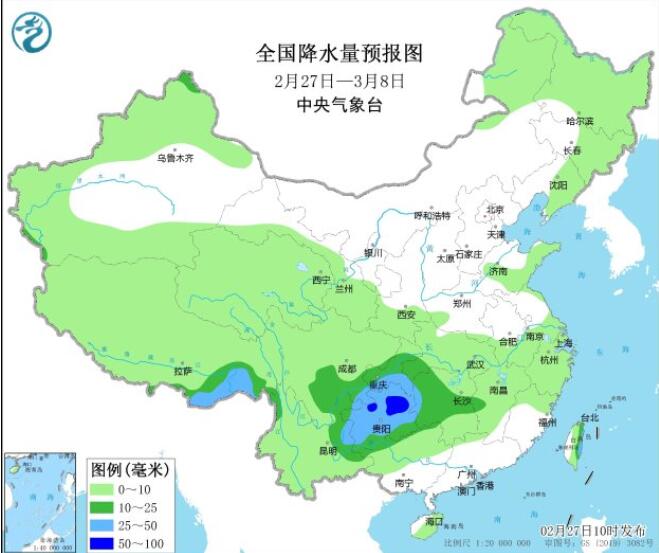 贵州诠释了什么是雨水天选之子 未来10天贵州及周边一带多雨水