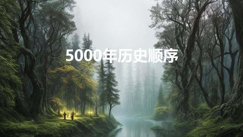 5000年历史顺序（中国历史朝代顺序)