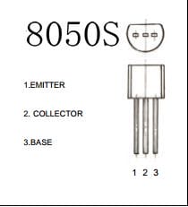 三极管s8050管脚图及参数(s8050三级管参数)