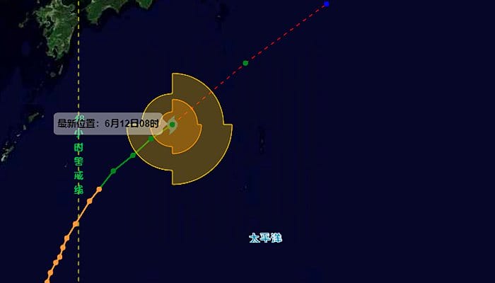 3号台风“古超”最新消息 将于13日在日本东南洋面变性为温带气旋