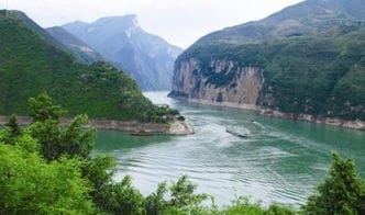 长江三峡游的白帝城 瞿塘峡 夔 门 大宁河 巫 峡 