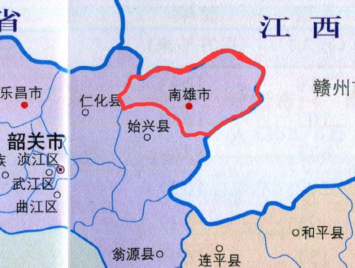 广东南雄属于哪个市（南雄市的地理位置和历史沿革）