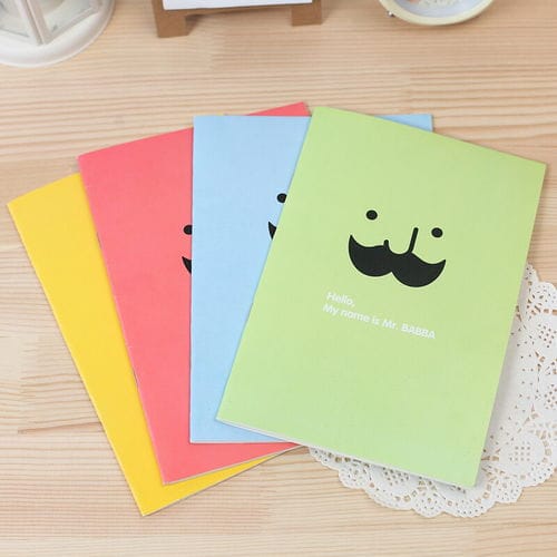 韩国文具笔记本可爱创意胡子笔记本记事本学 堆糖,美图壁纸兴趣社区 
