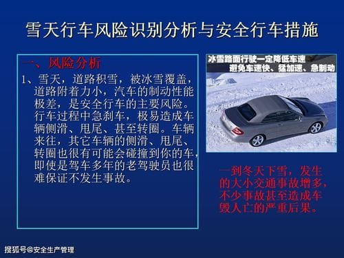 交通事故案例分析及冬季安全行车知识 50页 