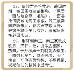 常识知识 中小学需熟知的40条历史典故,为孩子留着 