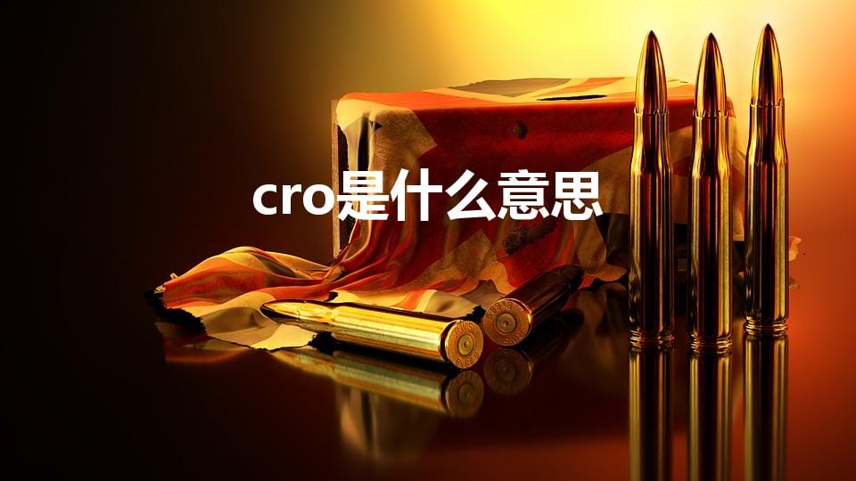 cro是什么意思（cross是什么意思)