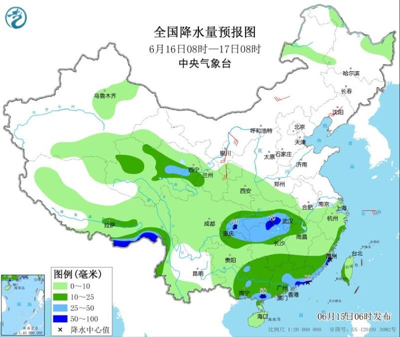 华南受“龙舟水”影响中 华北黄淮等继续高温可超40℃ 