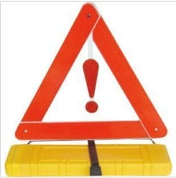 汽车停车反光警示标志三角架 三角警示牌国家标准安全警示牌