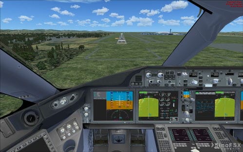 模拟CZ883落地 中国模拟飞行网 飞行模拟器 FSX P3D 中国模拟飞行社区 