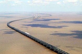 胶州湾大桥开通 看中国五大世界级跨海大桥 