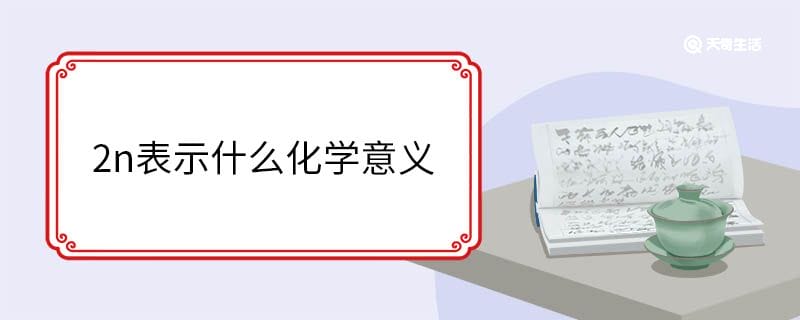 2n表示什么化学意义