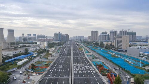郑州四环高架主线正式进入试通车阶段