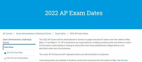 重磅 2022年AP考试安排出了 2021秋季IB A Level考试汇总