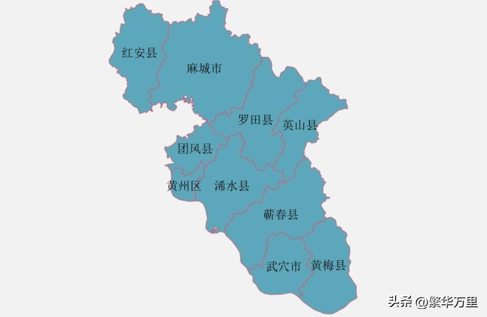 黄冈市有几个区几个县（湖北省黄冈市的面积人口情况）