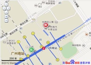 广州南站距离广州南汽车站多远 