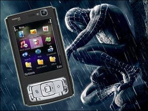 都是黑衣侠客 诺基亚N95 8G版内置蜘蛛侠3元素 