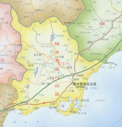 海南陵水黎族自治县地图