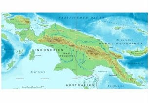 你认为新几内亚岛 伊里安岛 的形状像什么 