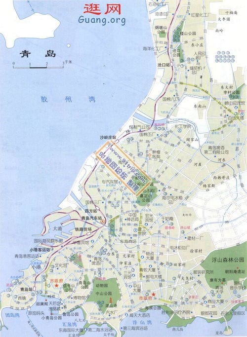山东青岛地图