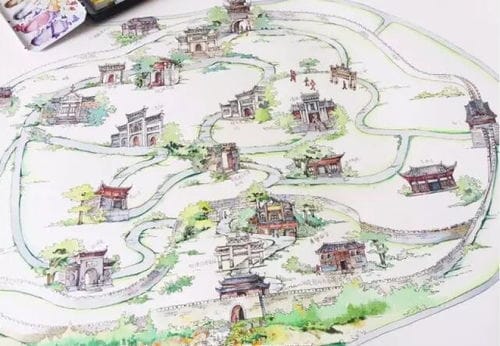手绘旅游地图 带您走遍多彩贵州 
