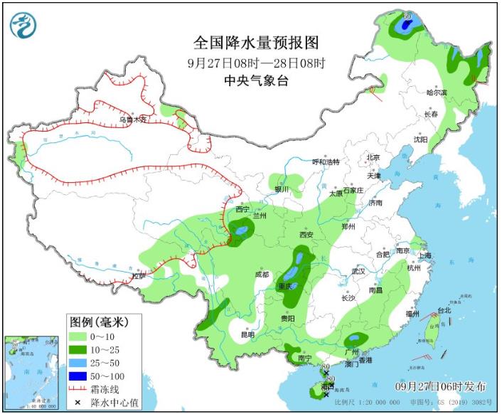 华西阴雨绵绵四川重庆等地局地将有暴雨 内蒙古东北等地继续降温