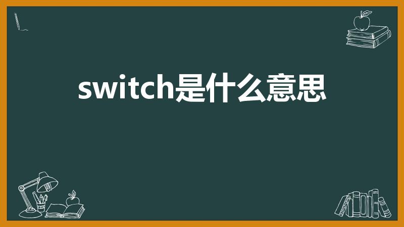 switch是什么意思（=switch什么意思）